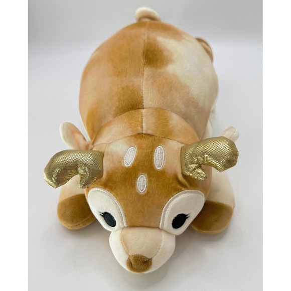 Squishmallows Hugmallows Reindeer Plush Gold Antlers‎ Kids Stuffed Animal - Picture 1 of 9